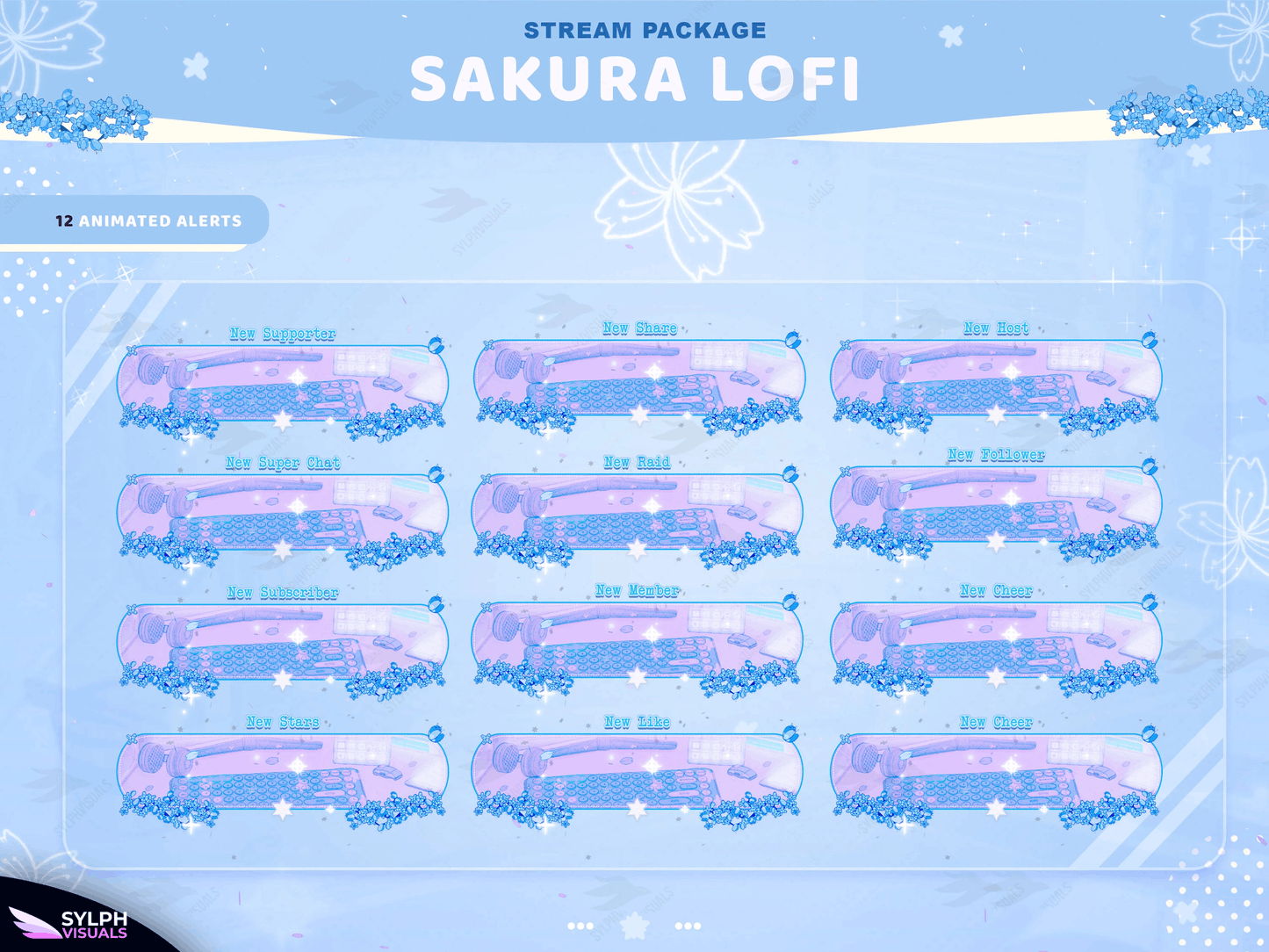 Sakura Lofi Blue Stream Package