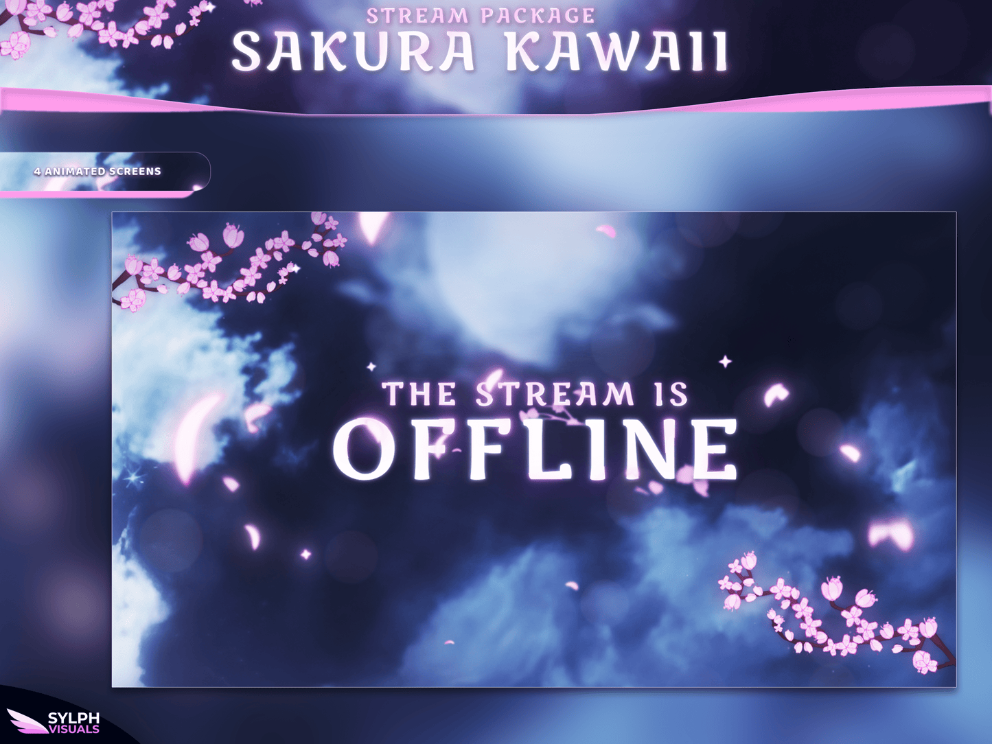 Sakura Kawaii Animated Screens