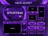 Neon Burst Stream Overlay Package