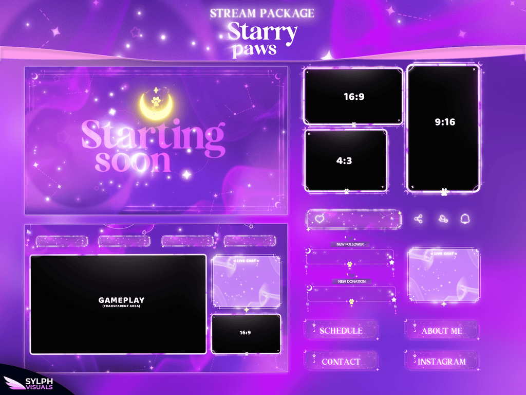 Starry Paws Stream Package