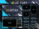 Blue Fury Package Animated Overlays for OBS