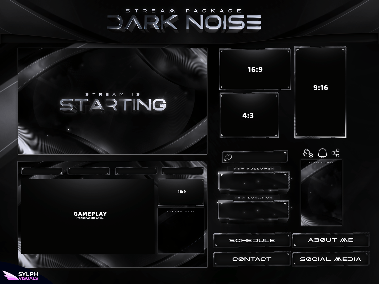 Dark Noise Stream Overlay Package