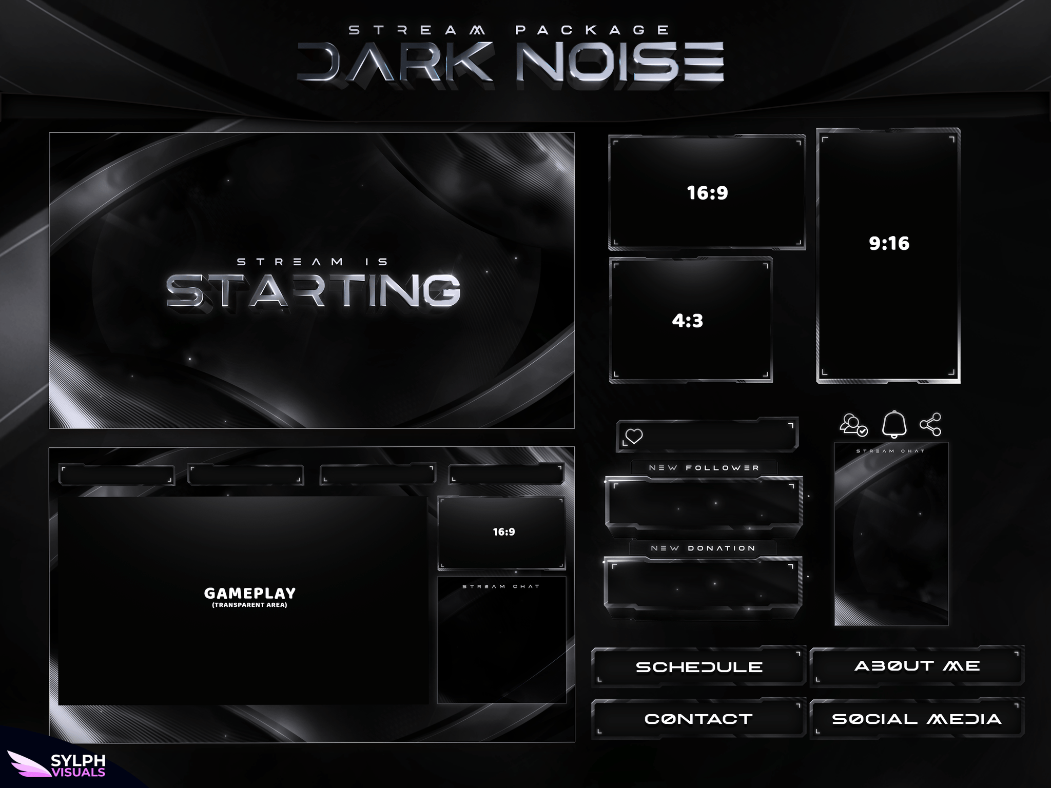 Dark Noise Stream Overlay Package