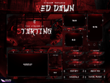 Red Dawn Package Animated Overlays for OBS
