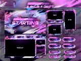 Sakura Drift Package Animated Overlays for OBS