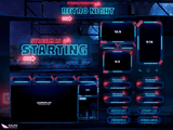 Retro Night Package Animated Overlays for OBS
