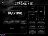 Chrome Y2K Package Animated Overlays for OBS