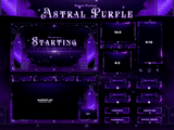 Astral Purple Package Animated Overlays for OBS