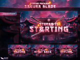 Sakura Blade Animated Twitch Screens