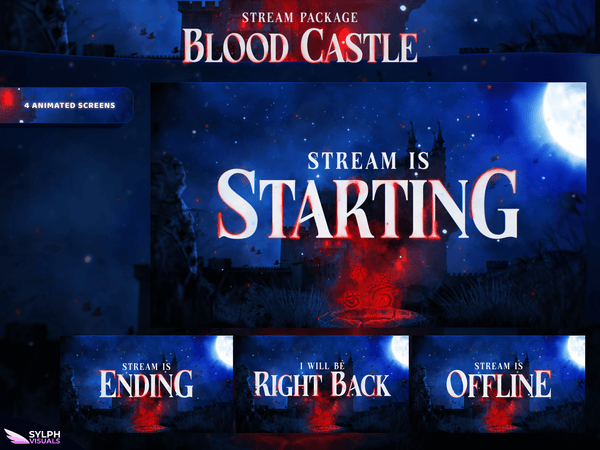 Blood Castle Animated Twitch Screens