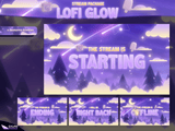 Lofi Glow Animated Twitch Screens