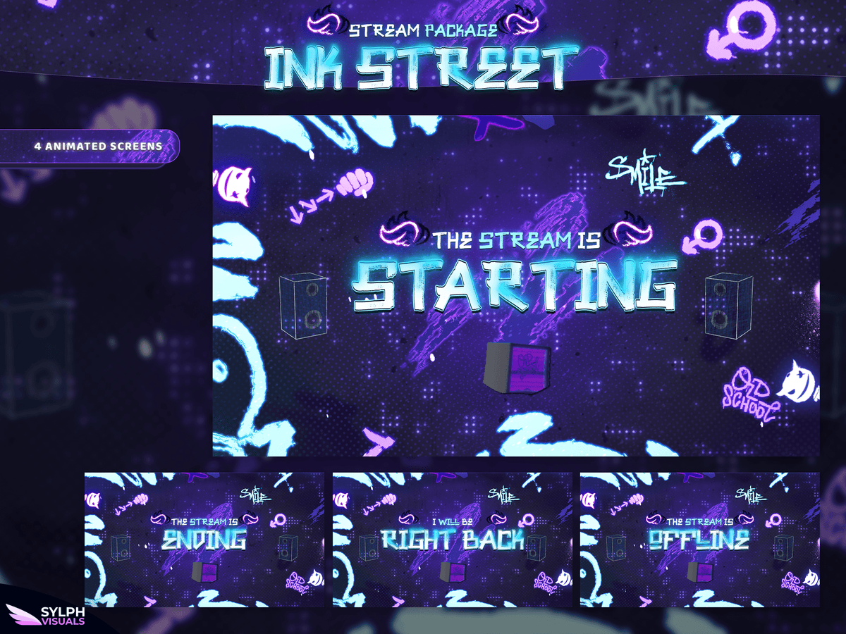 Stream Line Ink Ink Street Stream Overlay Package - SylphVisuals