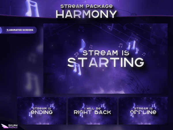 Harmony Animated Twitch Screens