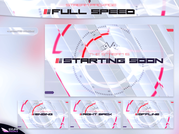 Full Speed Animated Twitch Screens