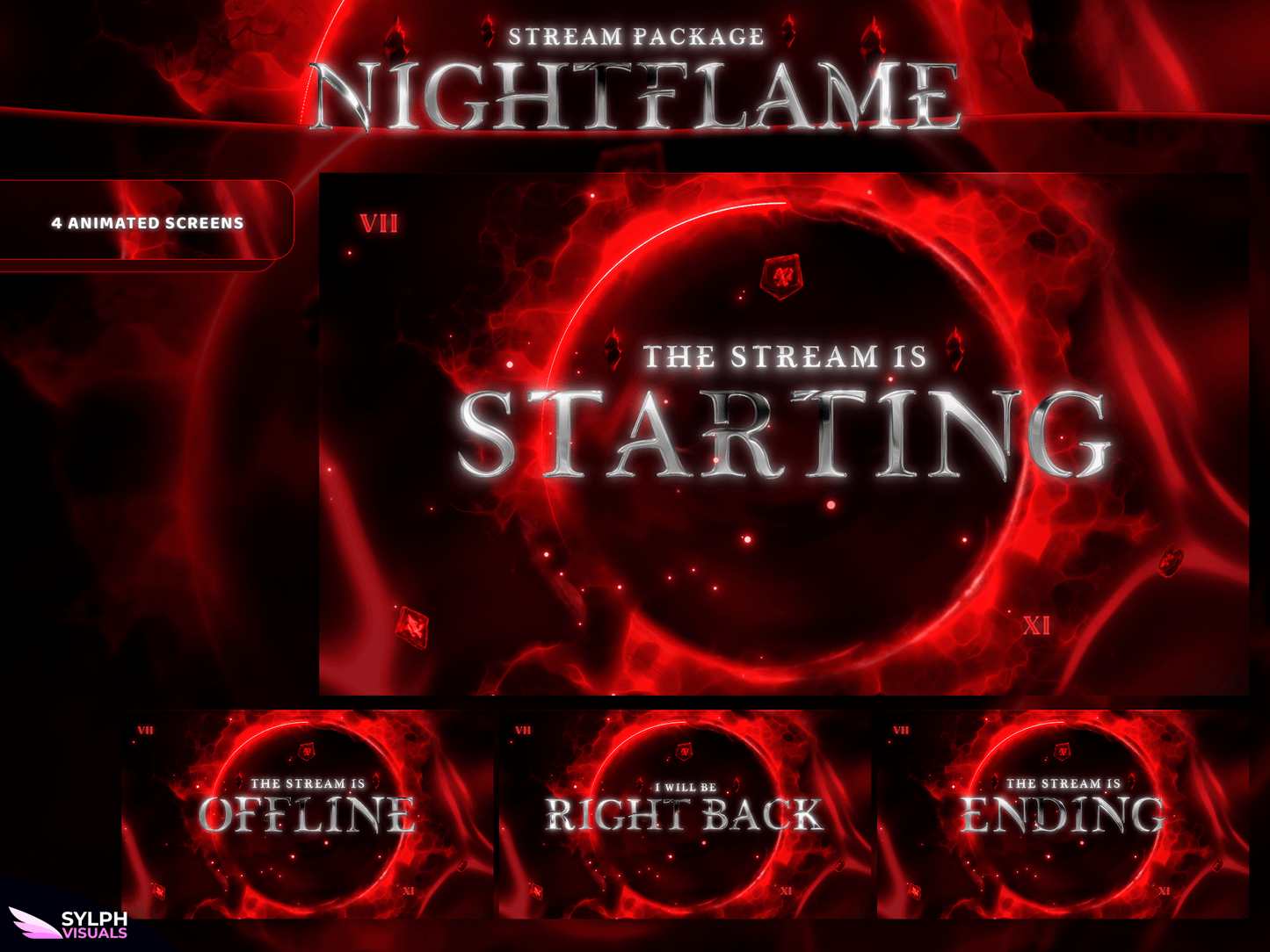 Nightflame Stream Screens