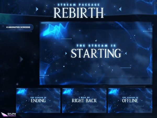 Rebirth Animated Twitch Screens