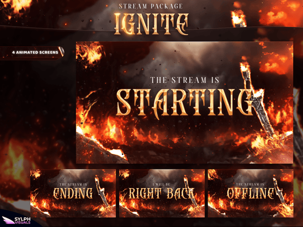 Ignite Animated Twitch Screens