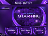 Neon Burst Stream Overlay Package