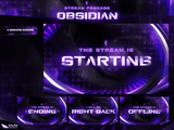 Obsidian Animated Twitch Screens