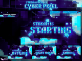 Cyber Pixel Stream Screens