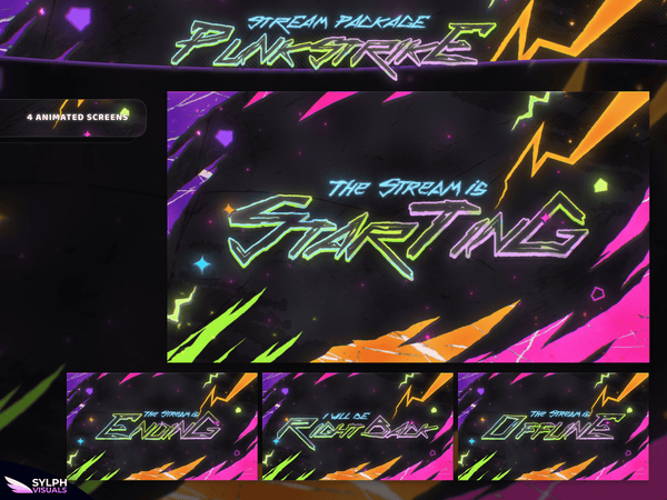 Punkstrike Animated Twitch Screens