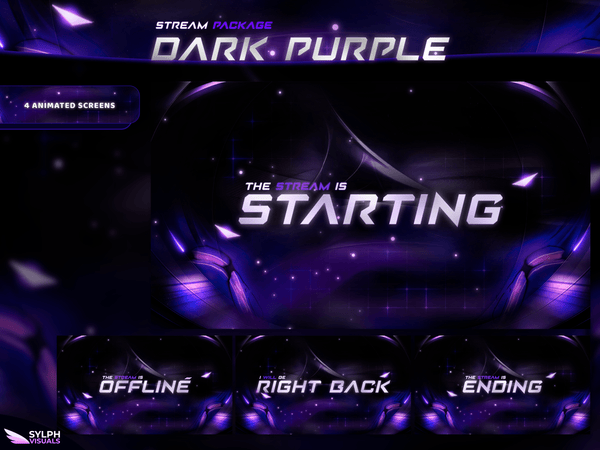 Dark Purple Stream Screens