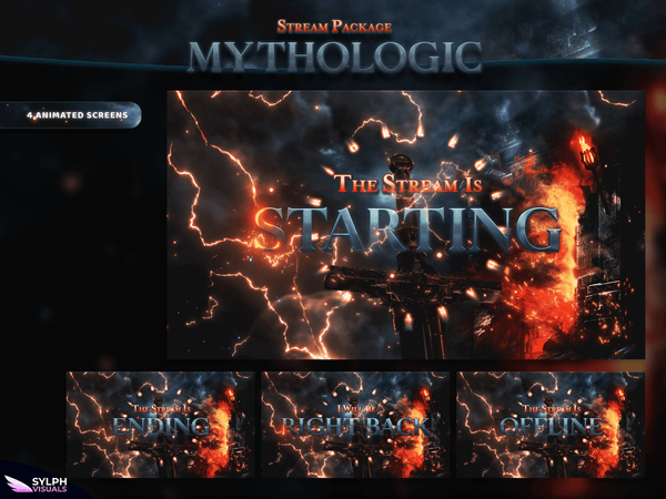 Mythologic Animated Twitch Screens