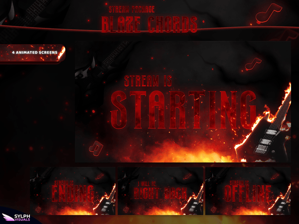 Blaze Chords Animated Twitch Screens