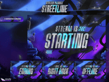 Streetline Animated Twitch Screens