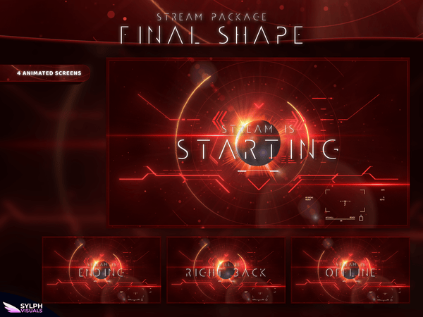 Final Shape Animated Twitch Screens