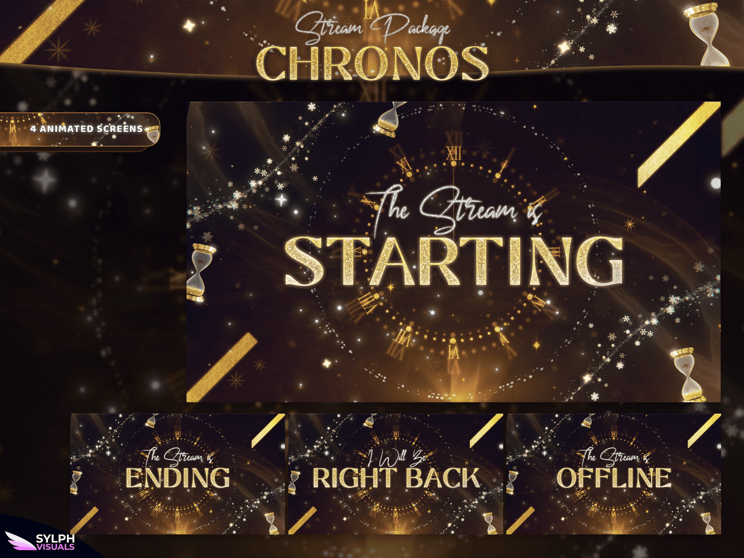 Chronos Animated Twitch Screens