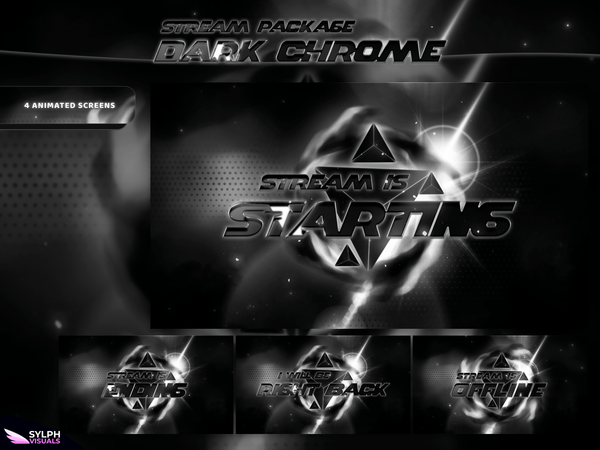 Dark Chrome Stream Screens