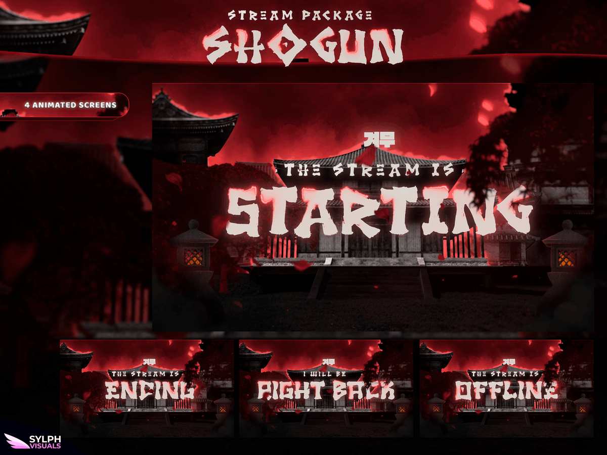 Shogun Stream Screens