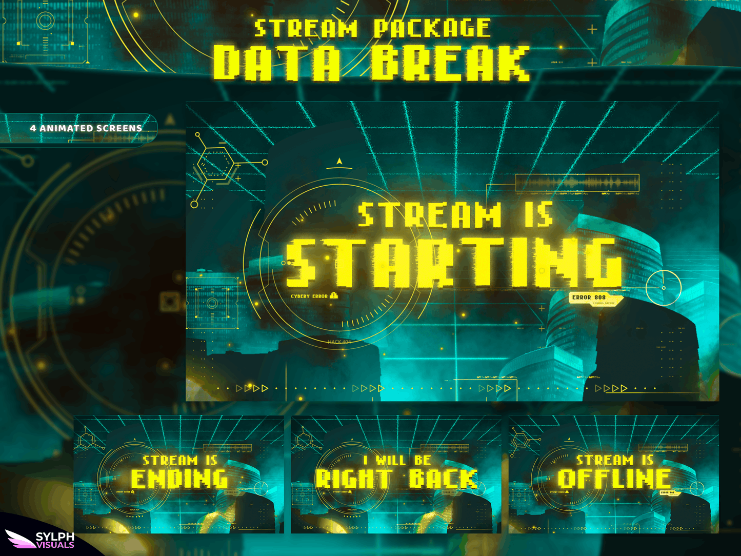 Data Break Stream Screens