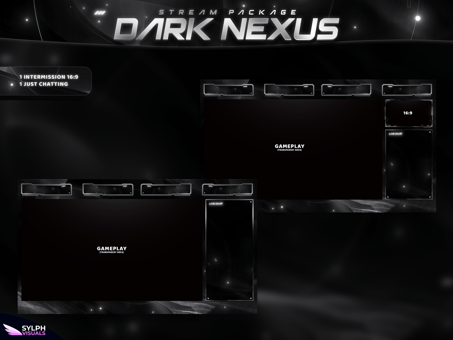 Dark Nexus Stream Overlay Package