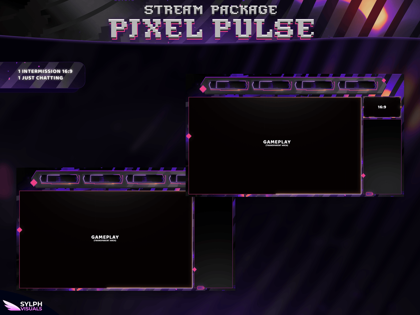 Pixel Pulse Stream Overlay Package