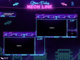 Neon Link Animated Intermission Screens for Twitch
