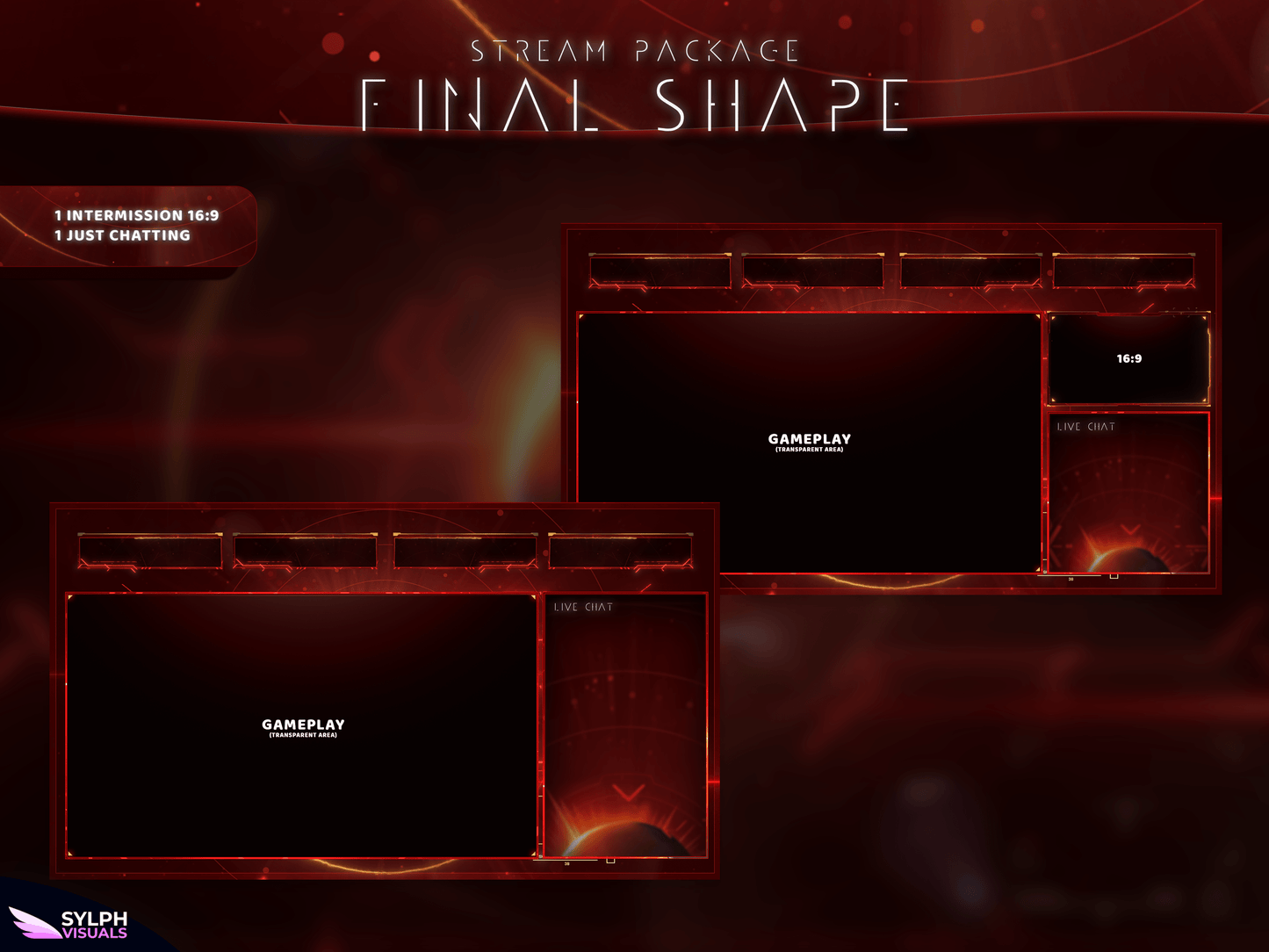 Final Shape Animated Intermission Screens for Twitch