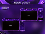 Neon Burst Stream Overlay Package