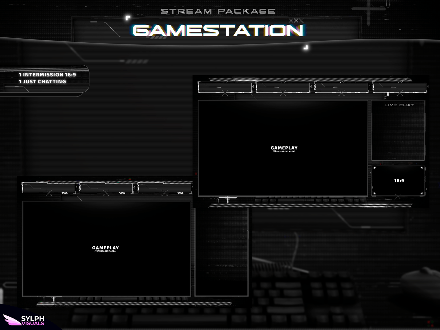 Gamestation Animated Intermission Screens for Twitch