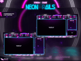 Neon Trails Animated Intermission Screens for Twitch