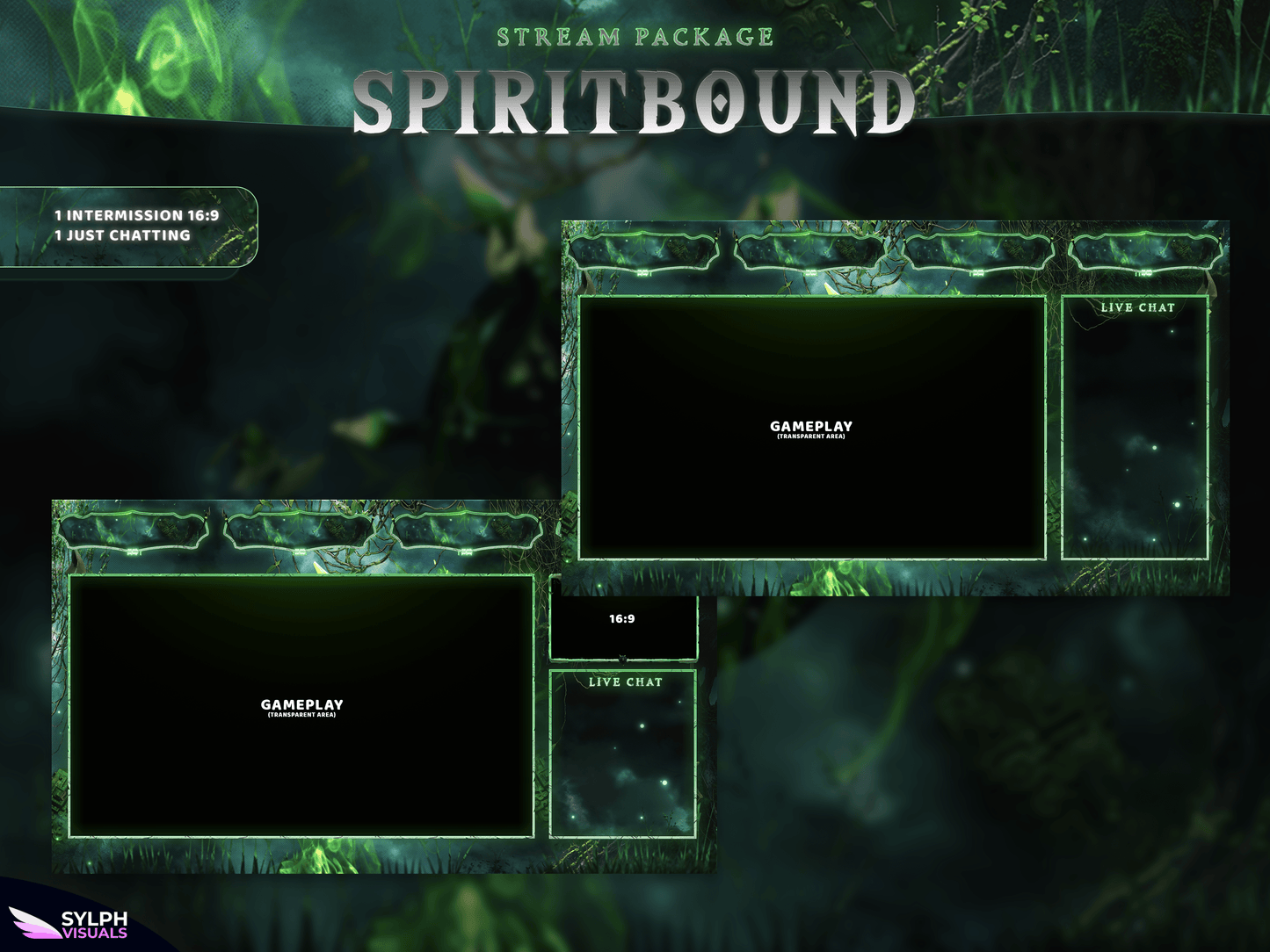 Spiritbound Animated Intermission Screens for Twitch