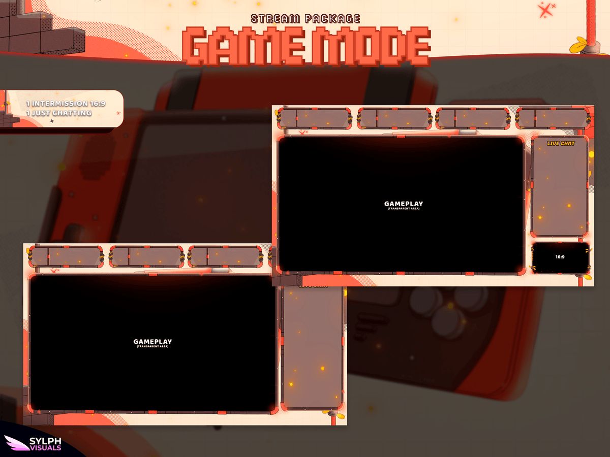 Jump Stream Game Mode Stream Overlay Package - SylphVisuals