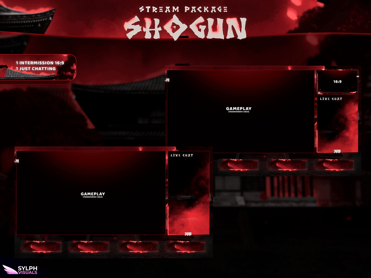 Shogun Animated Intermission Screens for Twitch