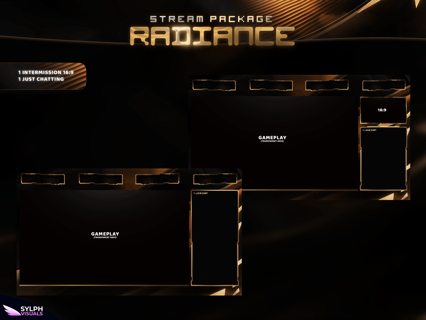 Radiance Animated Intermission Screens for Twitch
