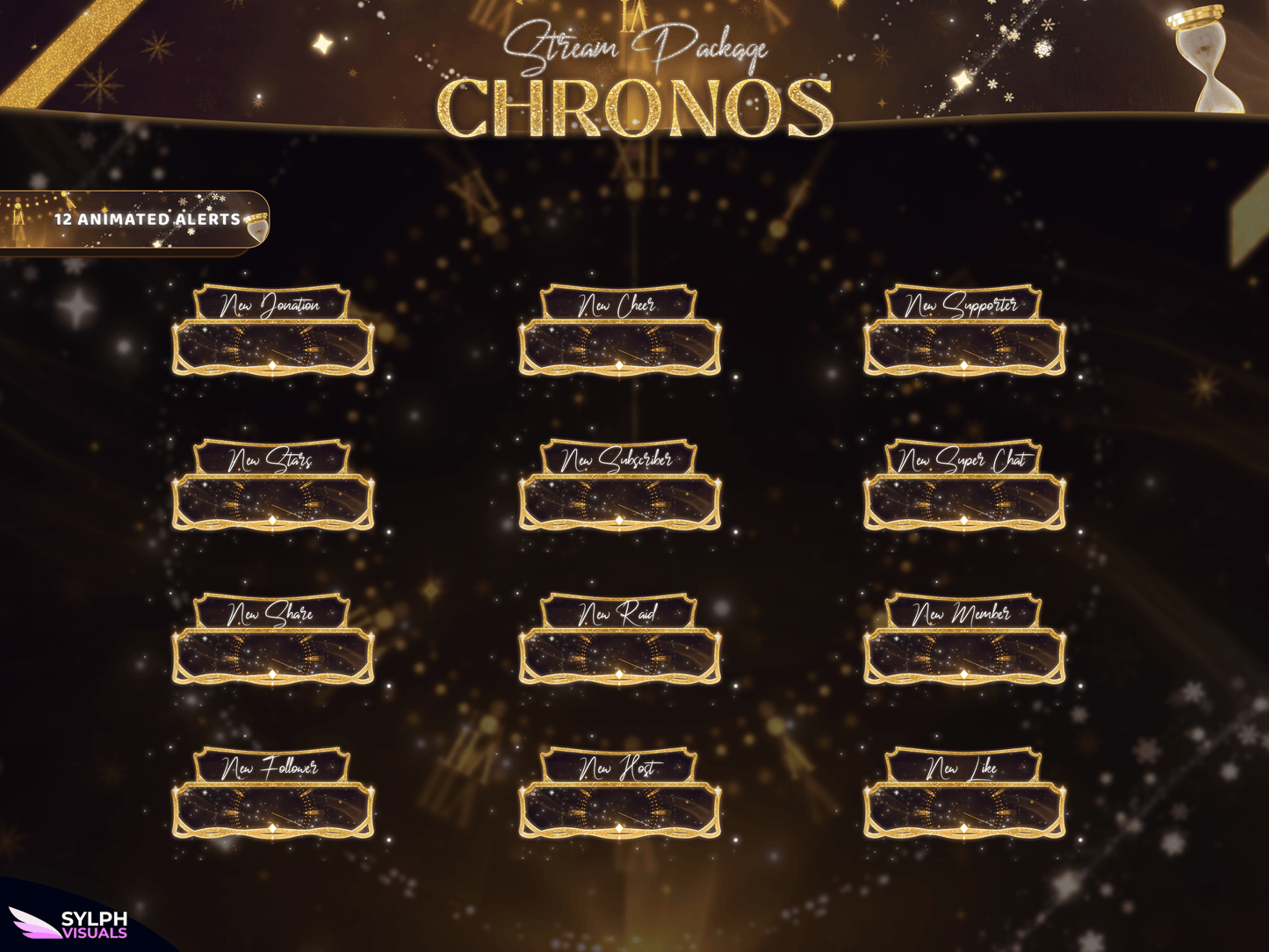 Chronos Animated Alerts for Twitch, Facebook, Youtube, Kick and Trovo