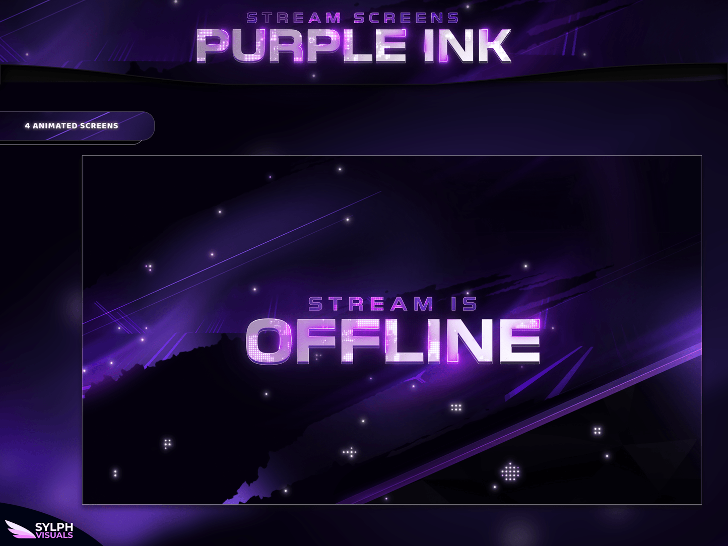 Purple Ink Animated Screens