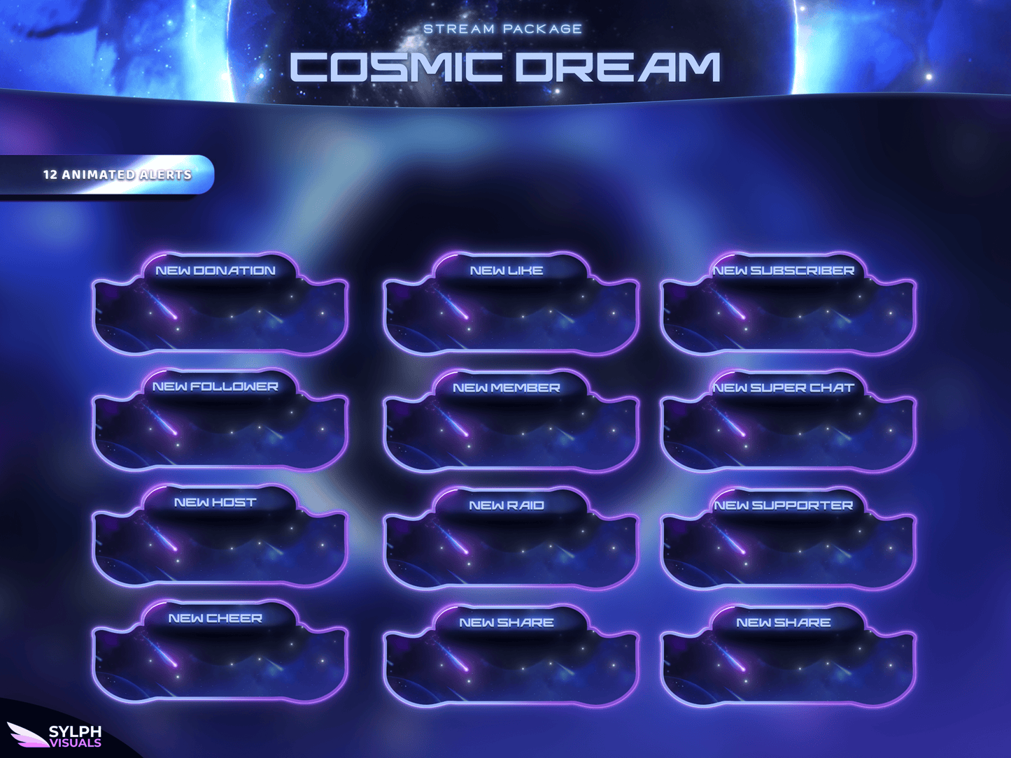 Cosmic Dream Stream Overlay Package