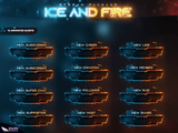 Fire and Ice Animated Twitch Screens
