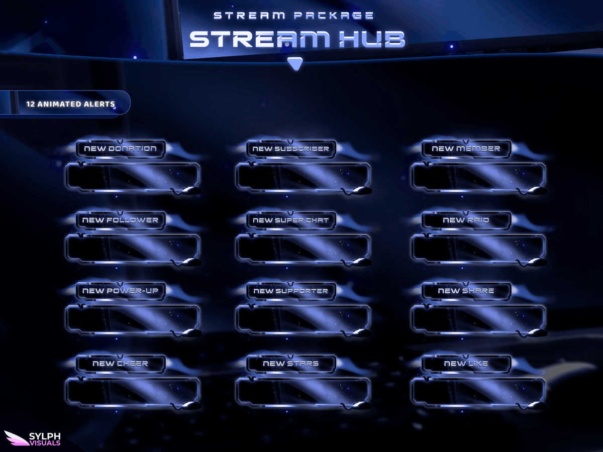Streamer Hub Animated Alerts for Twitch, Facebook, Youtube, Kick and Trovo